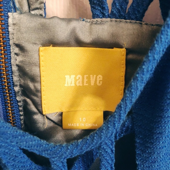 Anthropologie Maeve Blue Dress Size 10 - Picture 4 of 5